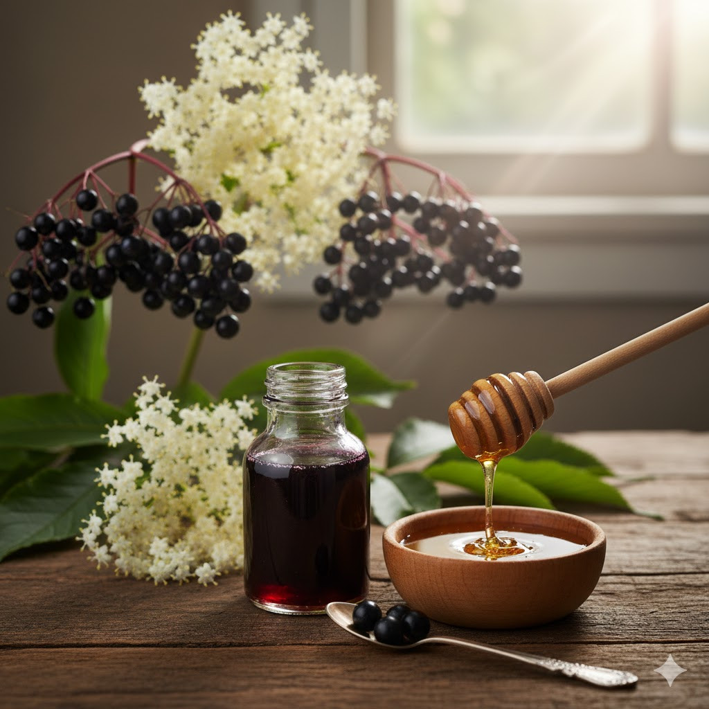 kara mürver şurubu faydaları anlatan görsel