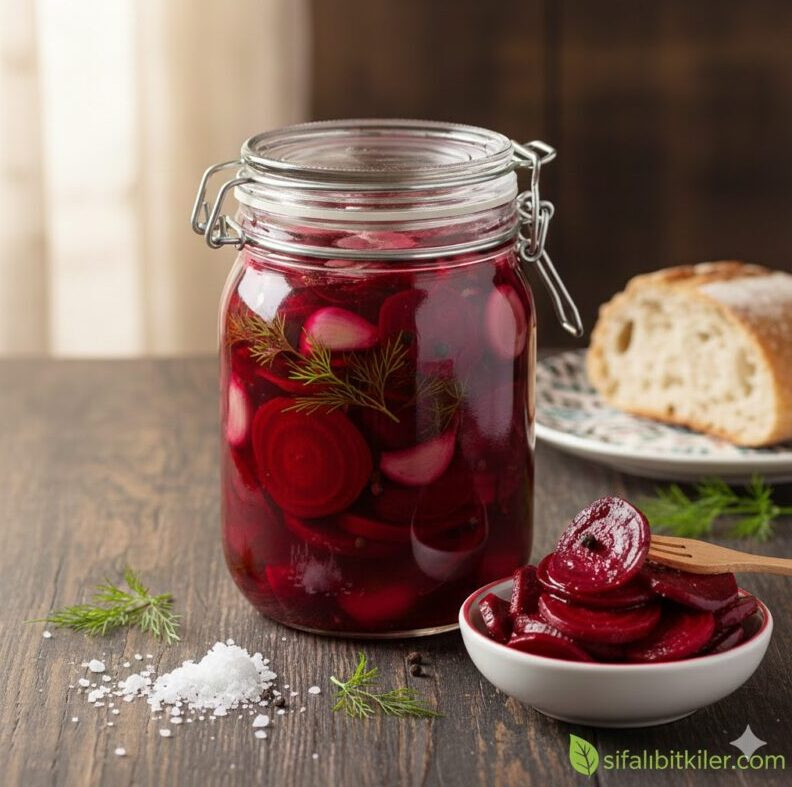 Kırmızı pancar turşusu faydaları, ev yapımı pancar turşusu tarifi ve sunumu
