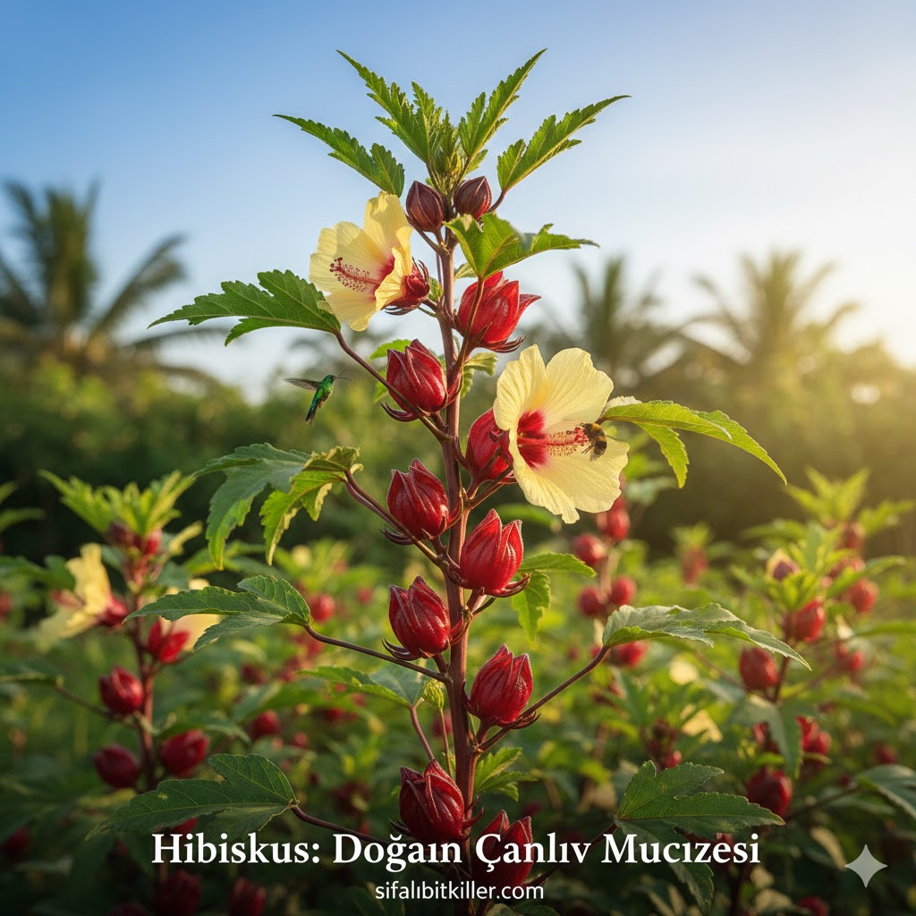 hibiskus nedir faydaları nelerdir bilimsel araştırmalarda kullanılan bir bitki görseli